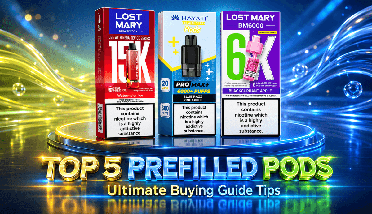 Top 5 Prefilled Refill Vape Replacement Pods in the UK Guide