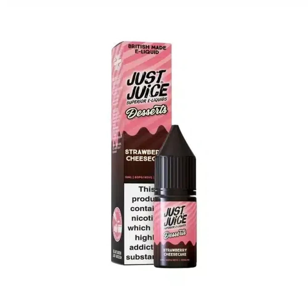  Strawberry Cheesecake / 5mg Just Juice Desserts Nic Salts 10ml Box of 10
