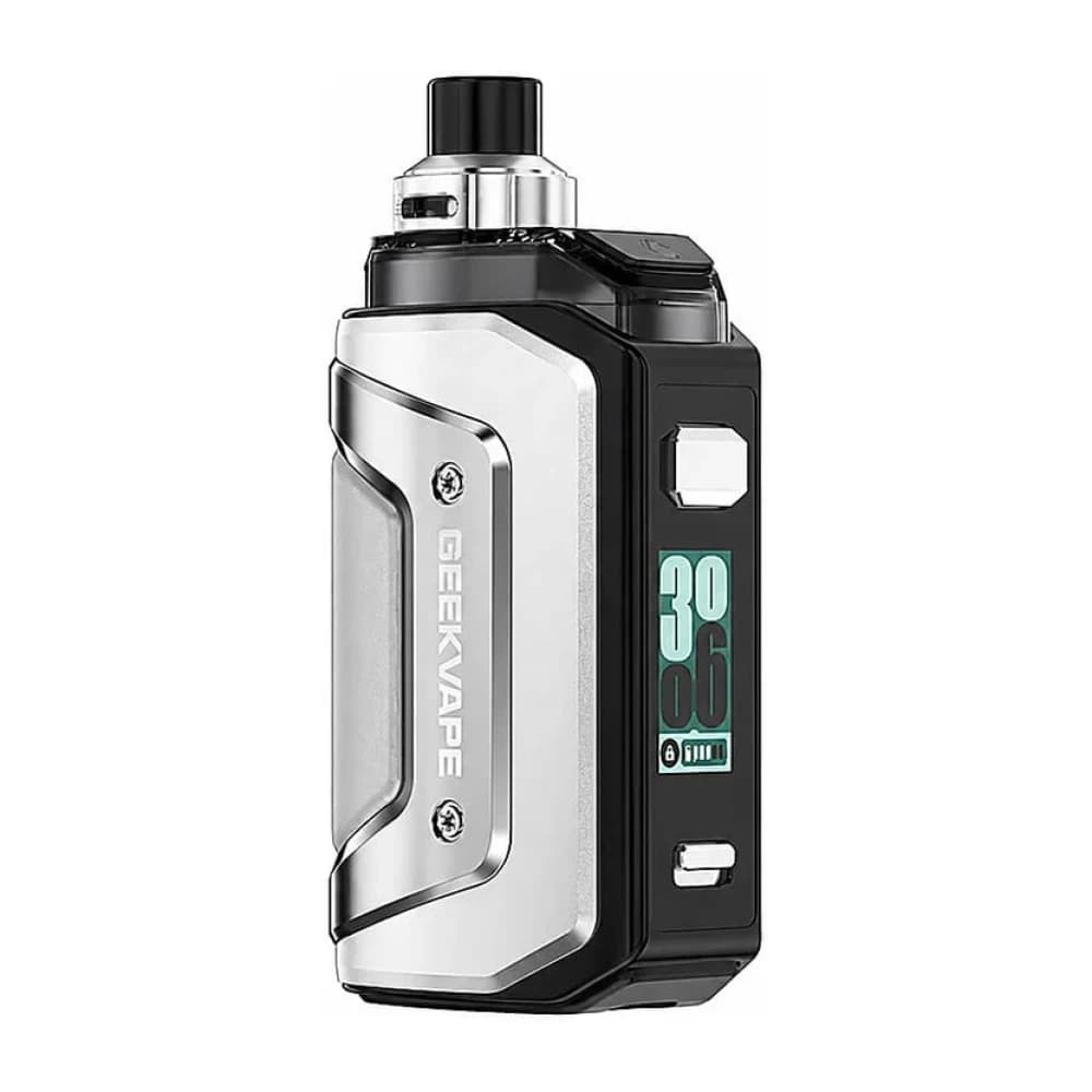  Steel Silver Geekvape Aegis Hero 5 Pod Vape Kit