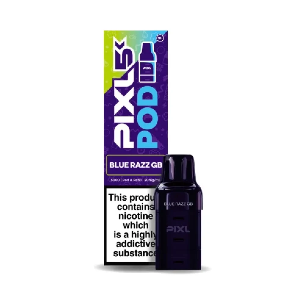  Blue Razz GB (Pre-Order) Pixl 5K Refill Pods Box of 5