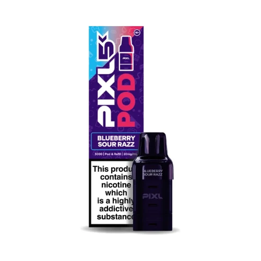  Blueberry Sour Razz (Pre-Order) Pixl 5K Refill Pods Box of 5
