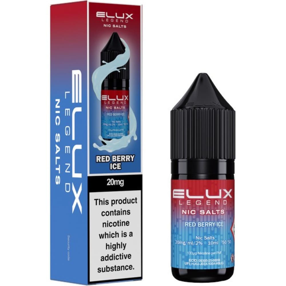Elux Legend Nic Salts E-Liquids 10ml Box of 10
